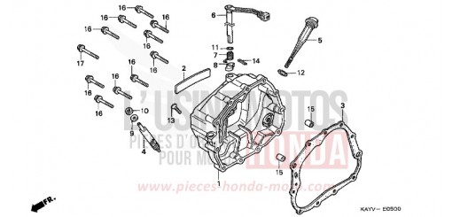 PANNEAU CARTER-MOTEUR D. NX125V de 1997